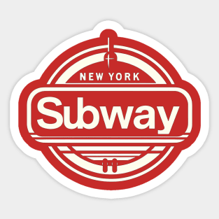 New York Subway NYC Subway Design Sticker